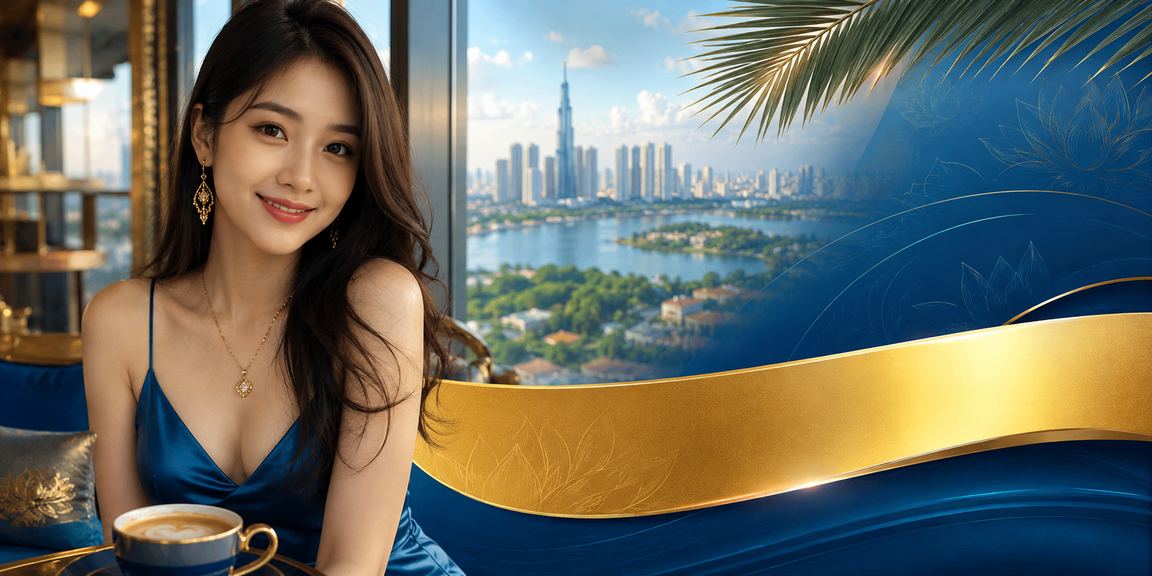Người dùng VIP tại TP. Hồ Chí Minh nhận thưởng và kiểm tra tài khoản trong không gian cà phê hiện đại