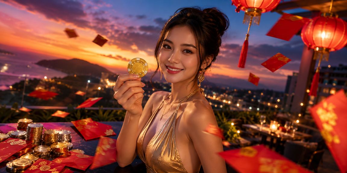 Lồng đèn đỏ và phong bì may mắn tại Mũi Né – không khí lễ hội gắn với xổ số và may mắn